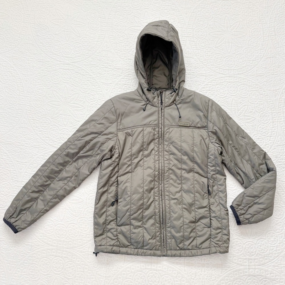 Filson Women's Ultralight‎ Hooded Jacket, Olive Gray